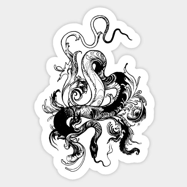 Snake Sticker by rottenfantom